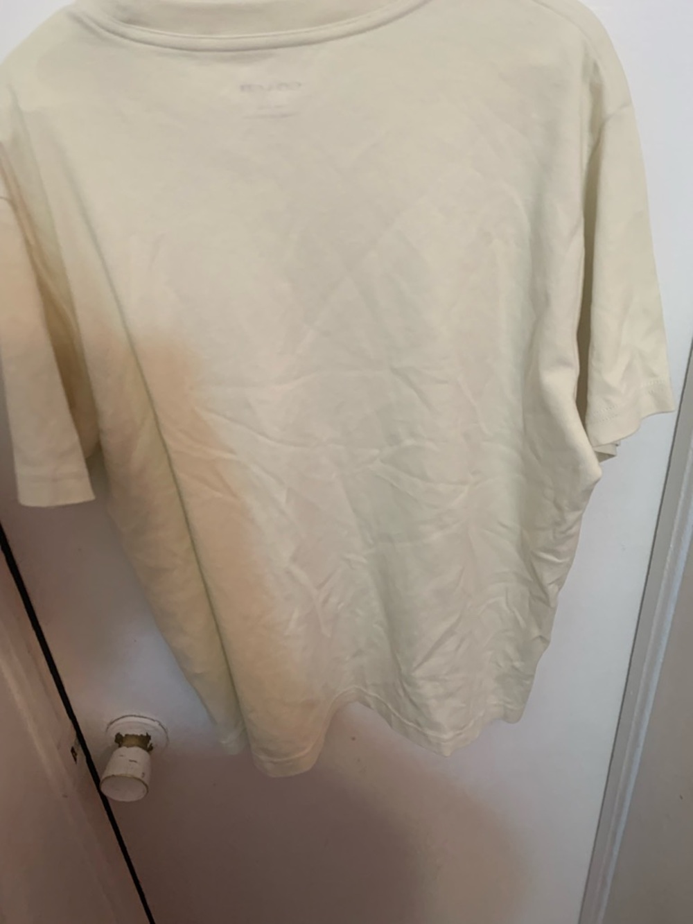 Coach Short Sleeve Crew Neck T-Shirt in Light Cream